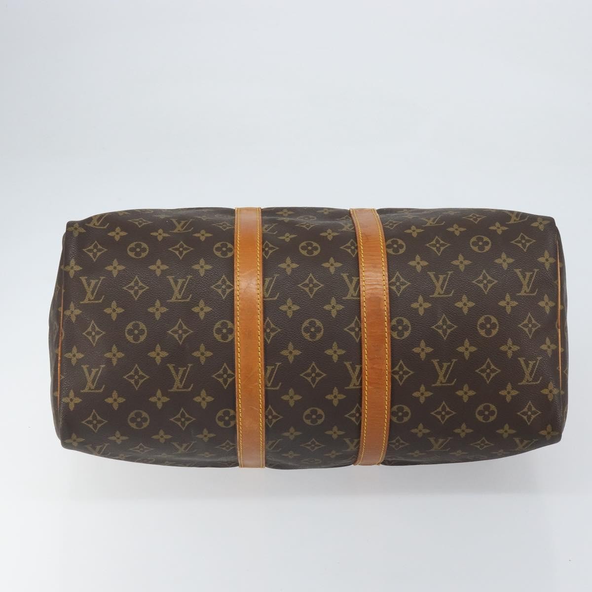 Louis Vuitton Keepall Bag Monogram Canvas Brown Canvas Travel Bag