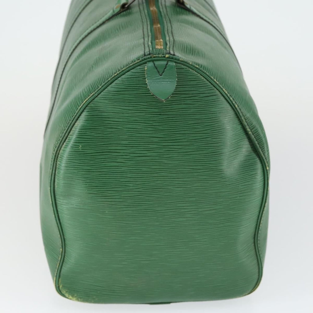 Louis Vuitton Keepall Bag Epi Leather Green Leather Travel Bag