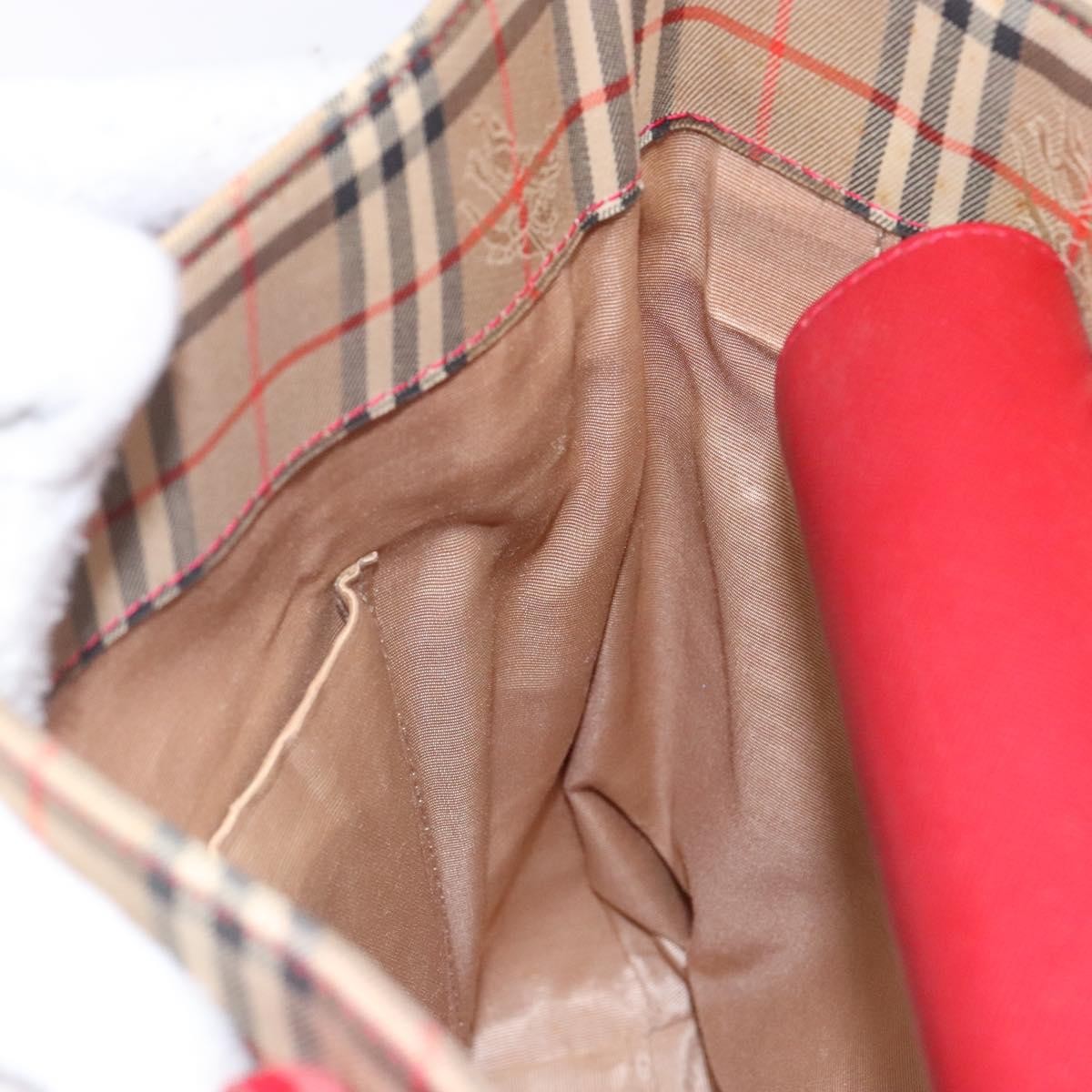 Burberry Nova Check Tote Canvas Check Pattern Beige Canvas Tote Bag
