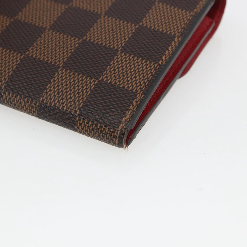 Louis Vuitton Emilie Wallet Damier Brown Canvas Wallets Accessory