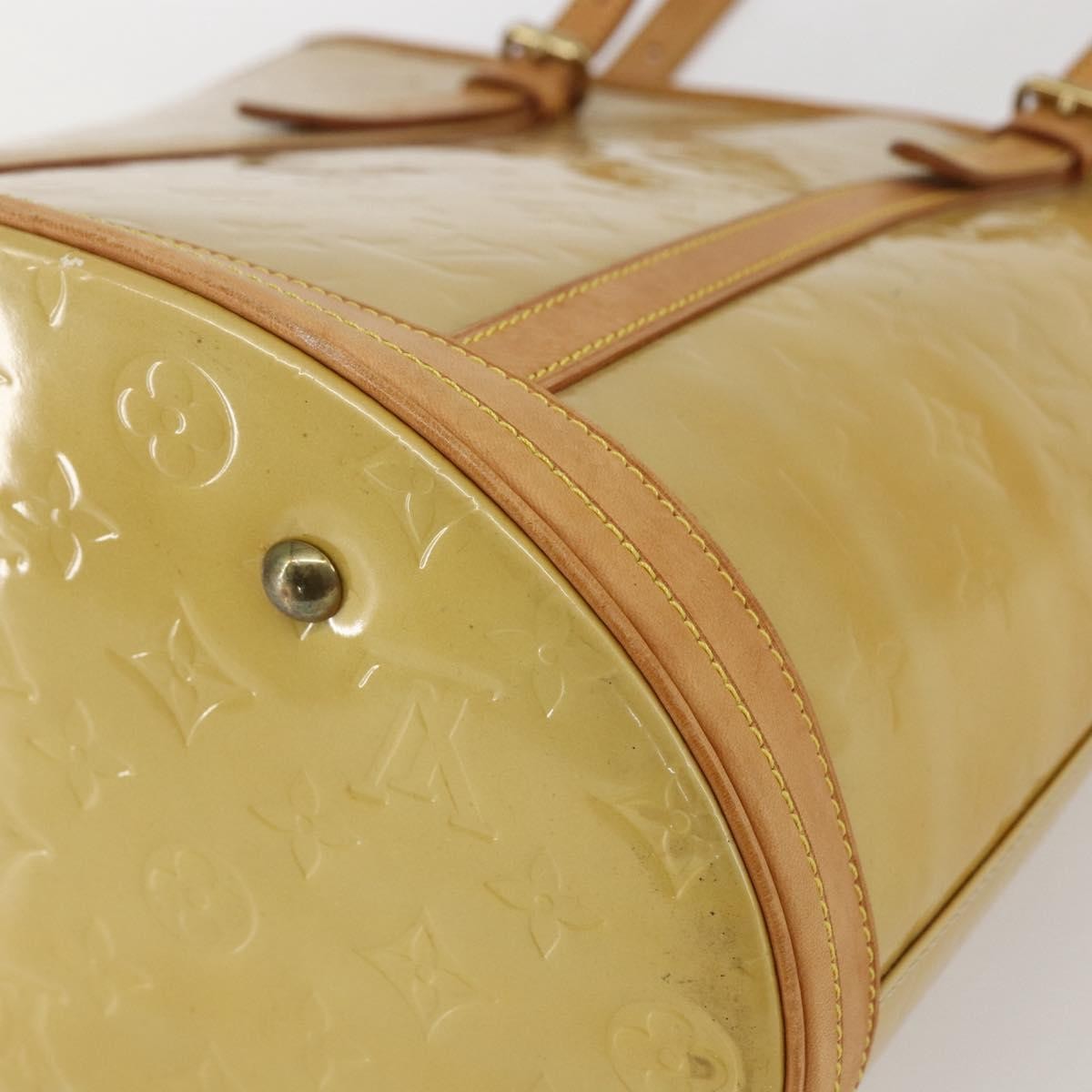 Louis Vuitton Bucket Bag Monogram Vernis Beige Patent_Leather Shoulder Bag