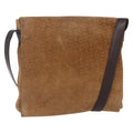 Celine C Macadam Shoulder Bag Suede Beige Suede Shoulder Bag Bag
