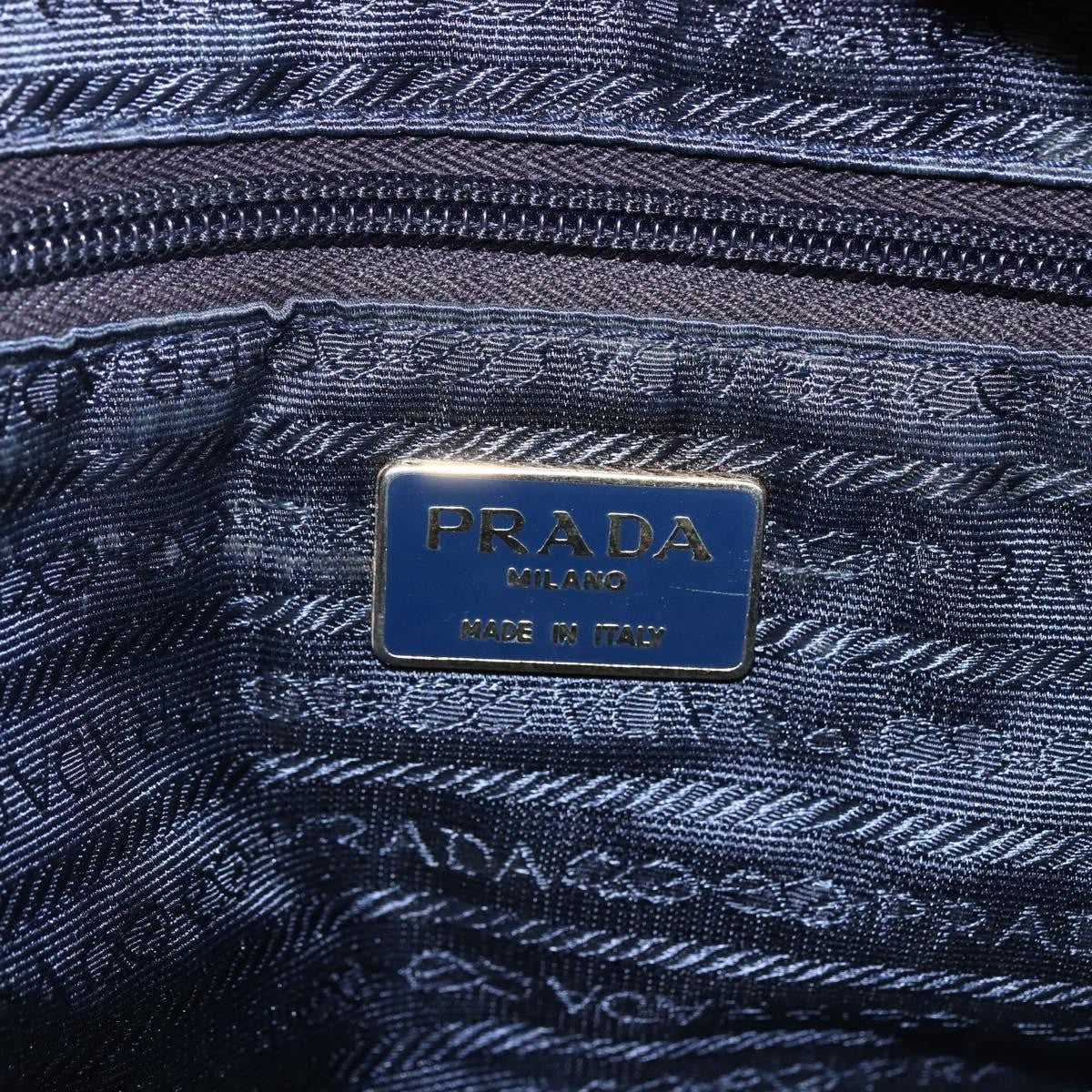 Prada Re-Edition 1995 Chain Tote Quilted Re-Nylon Navy Nylon Shoulder Bag Bag