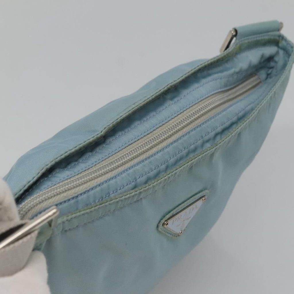 Prada Flat Messenger Bag Tessuto Blue Nylon Shoulder Bag Bag