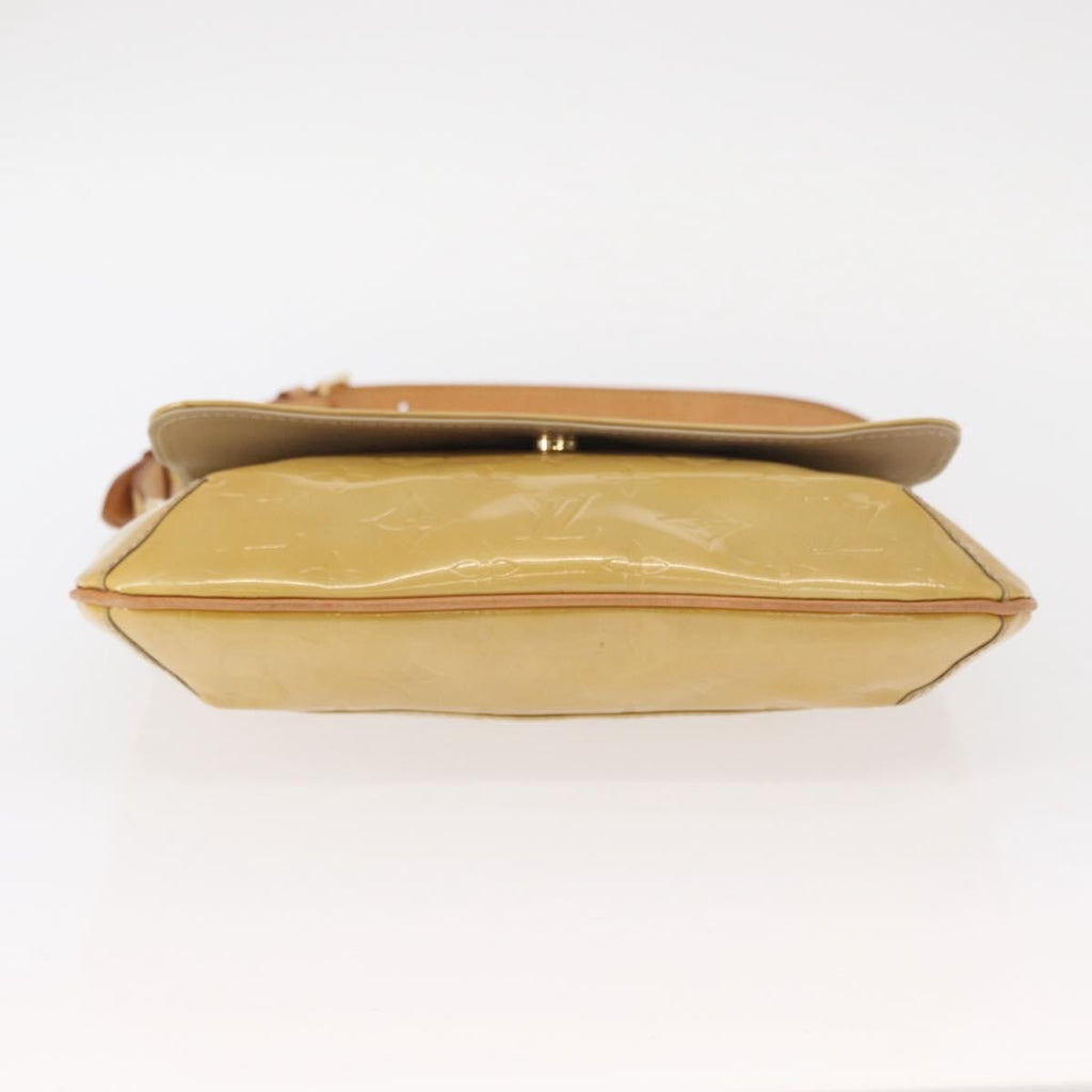Louis Vuitton Thompson Street Handbag Monogram Vernis Beige Patent_Leather Shoulder Bag