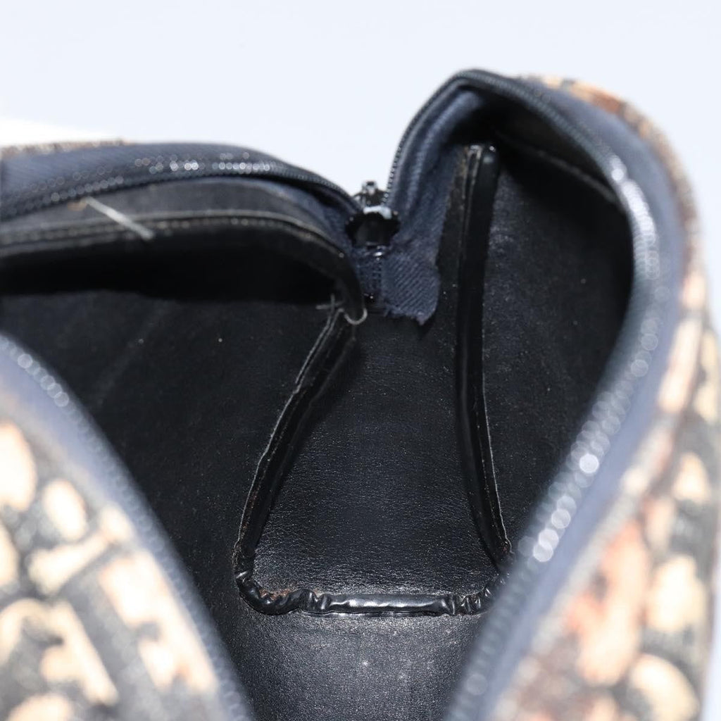 Christian Dior Vintage Cd Trotter Shoulder Bag Canvas Black Canvas Shoulder Bag Bag (Pre-Owned)