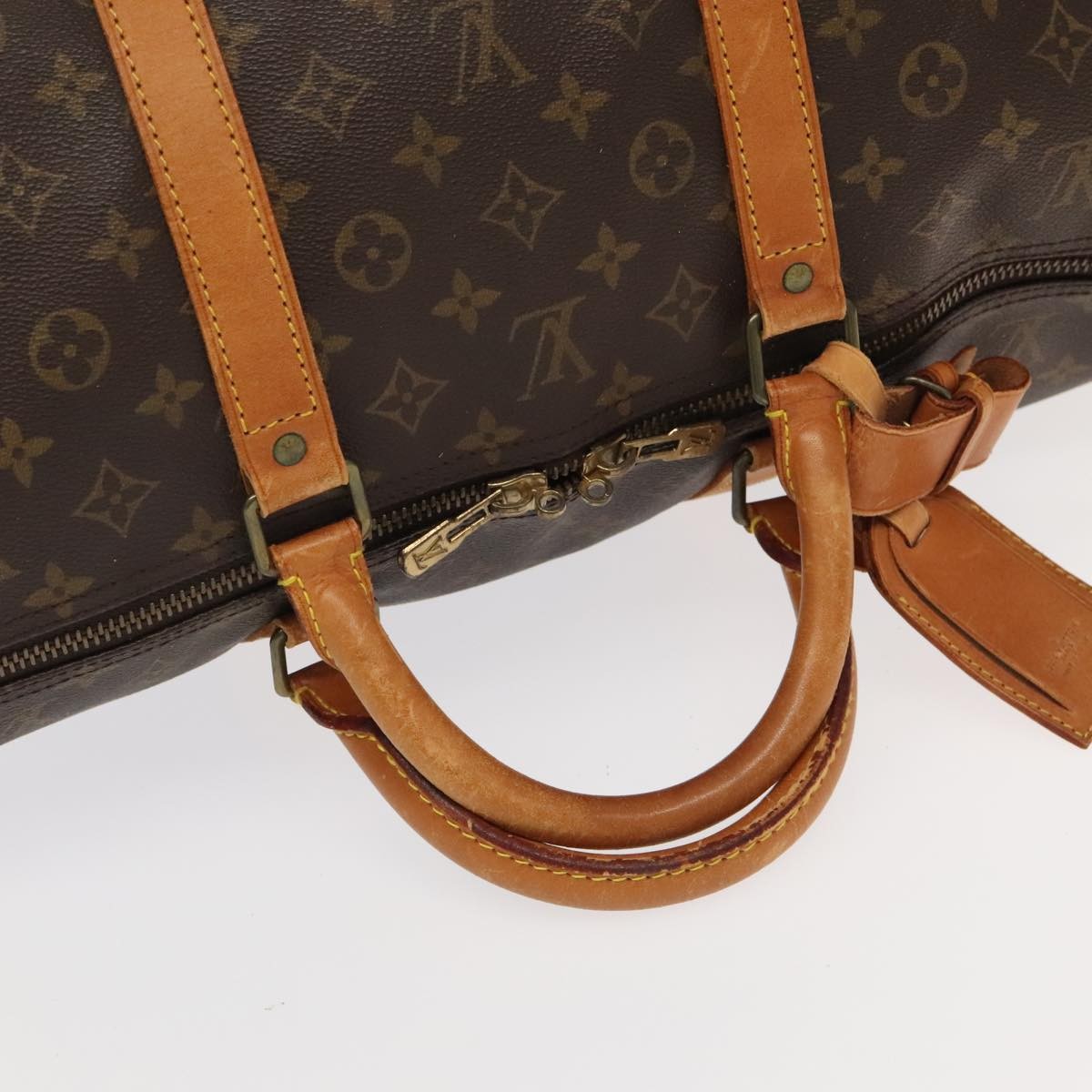 Louis Vuitton Keepall Bag Monogram Canvas Brown Canvas Travel Bag