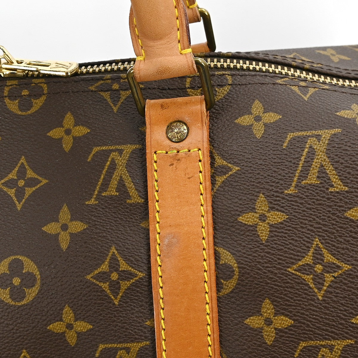 Louis Vuitton Keepall Bag Monogram Canvas Brown Canvas Travel Bag