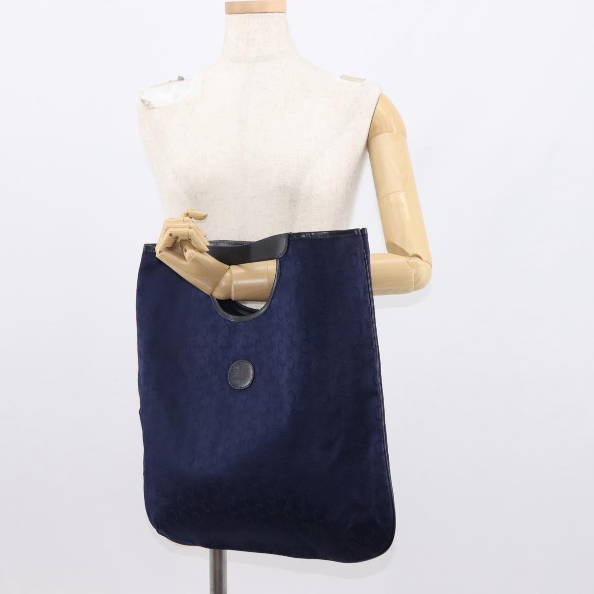 Celine C Sulky Handbag Suede Navy Suede Handbag