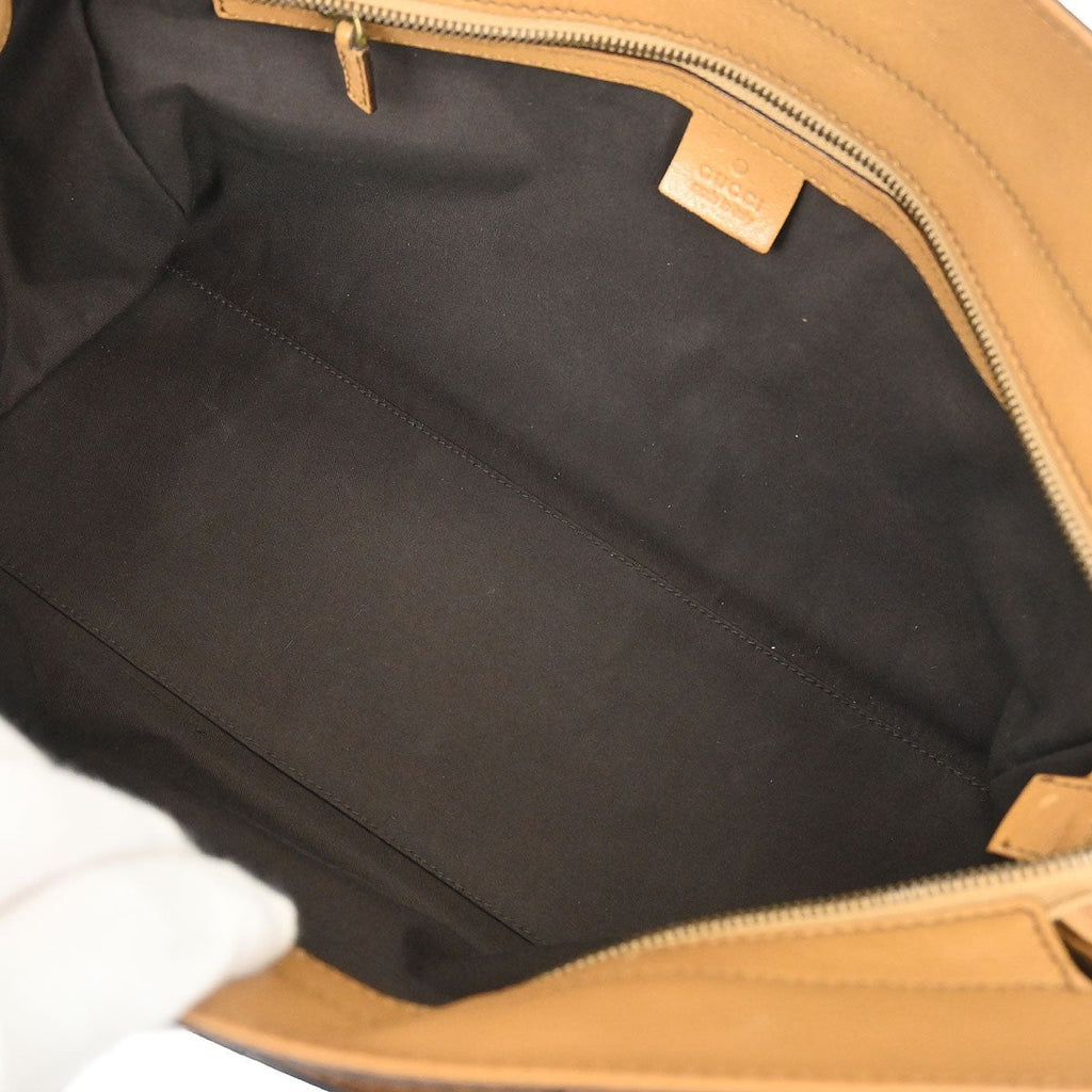 Gucci Blondie Satchel Leather Brown Leather Handbag (Pre-Owned)
