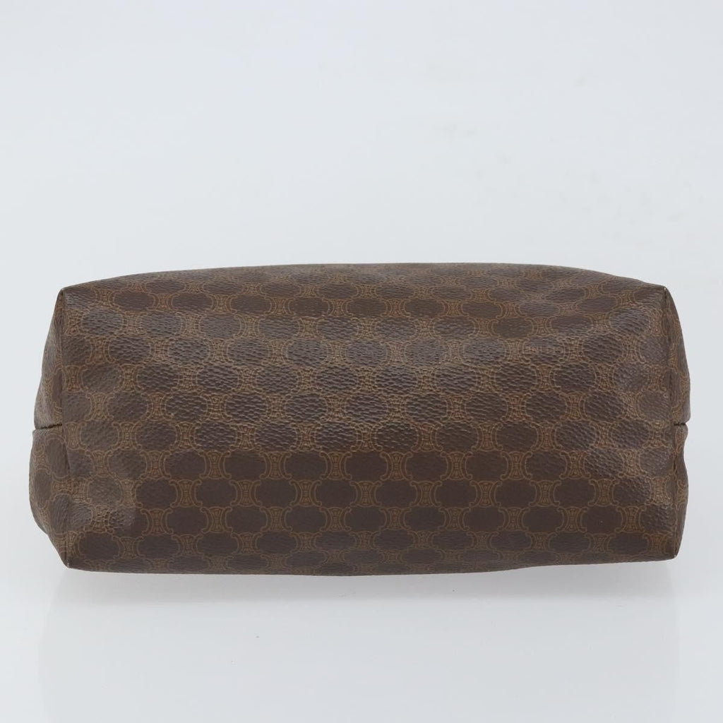 Celine Macadam Pochette Canvas And Leather Brown Canvas Clutche & Pouche Bag