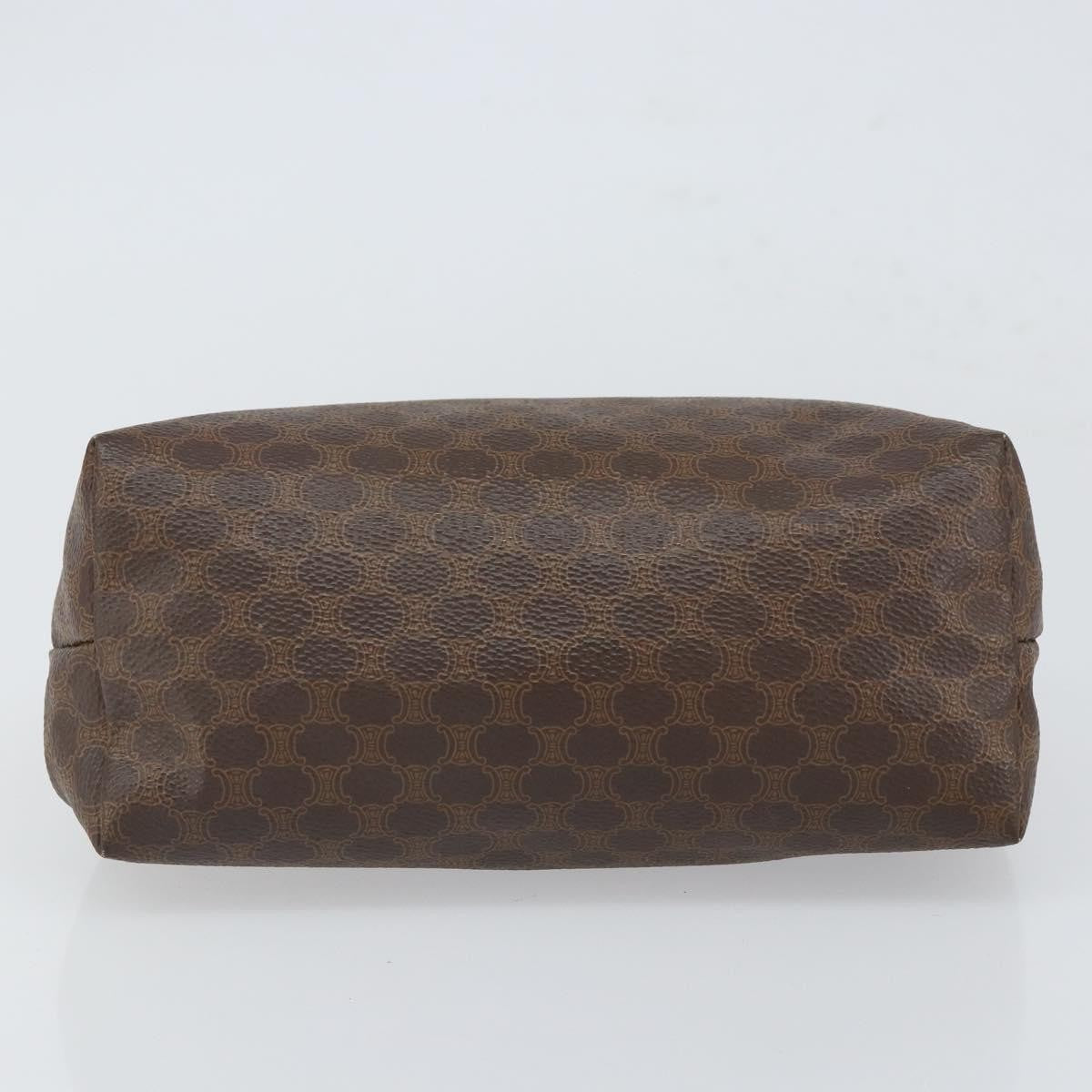 Celine Macadam Pochette Canvas And Leather Brown Canvas Clutche & Pouche Bag