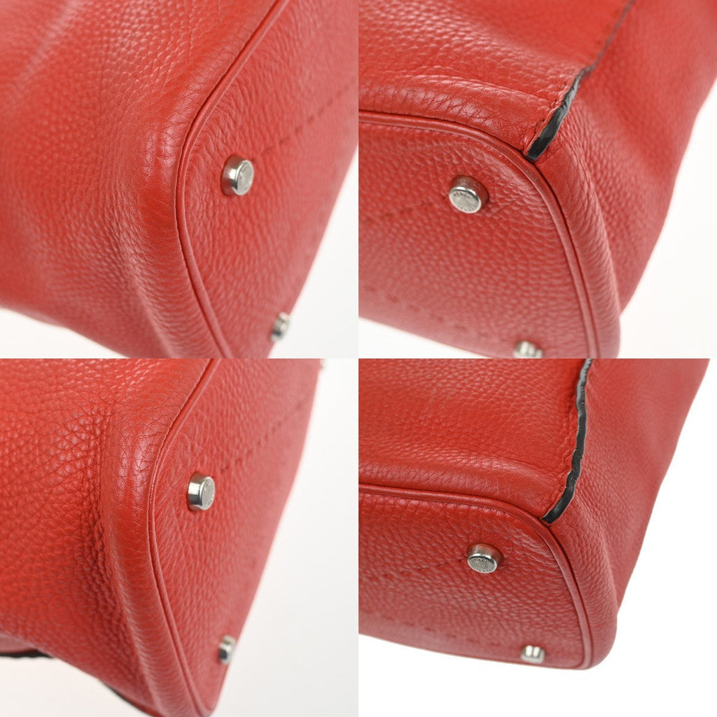 Fendi Selleria Anna Bucket Bag Leather Red Leather Tote Bag Bag