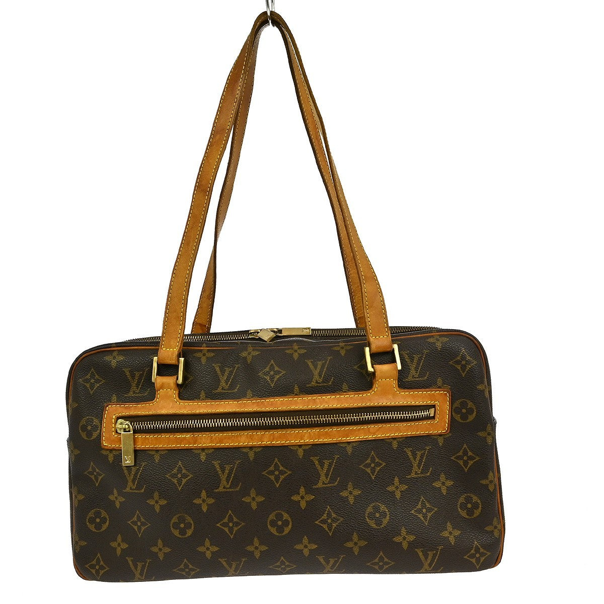 Louis Vuitton Cite Handbag Monogram Canvas Brown Canvas Shoulder Bag