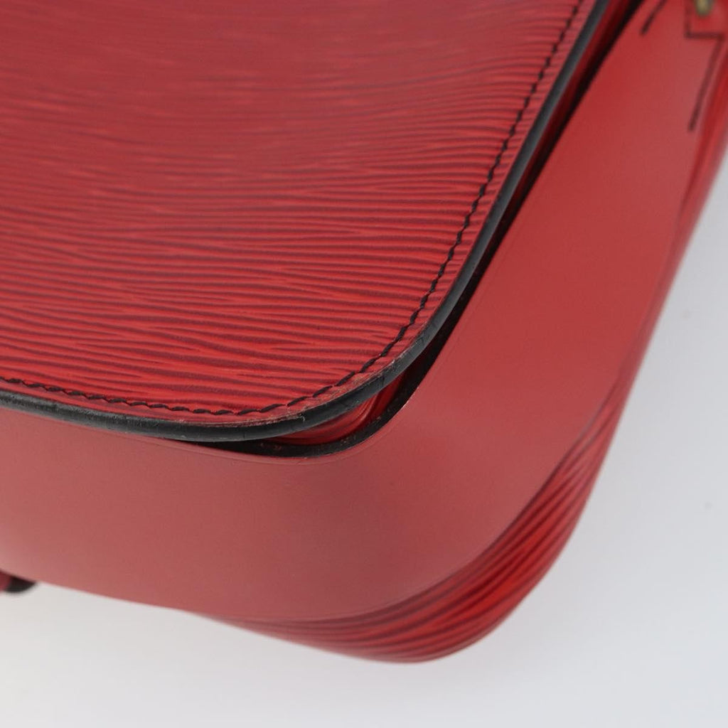 Louis Vuitton Cartouchiere Handbag Epi Leather Red Leather Shoulder Bag