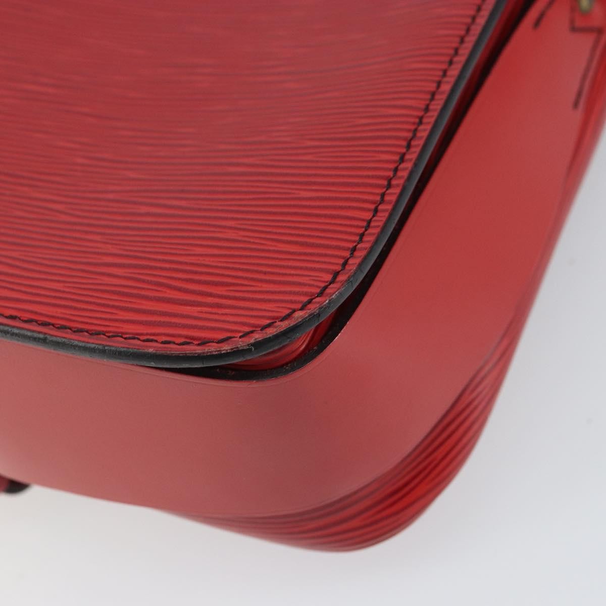 Louis Vuitton Cartouchiere Handbag Epi Leather Red Leather Shoulder Bag