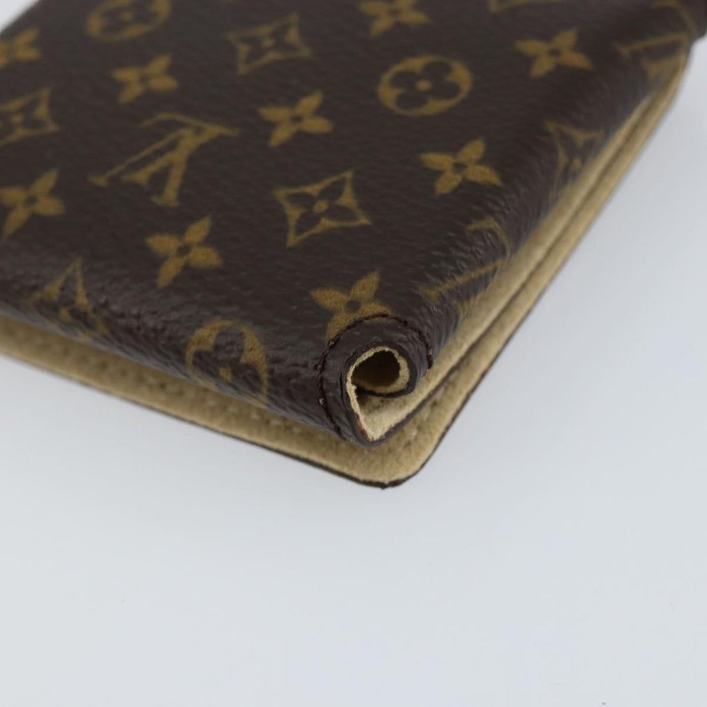 Louis Vuitton Case Jewelry Box Canvas Brown Canvas Wallets Accessory