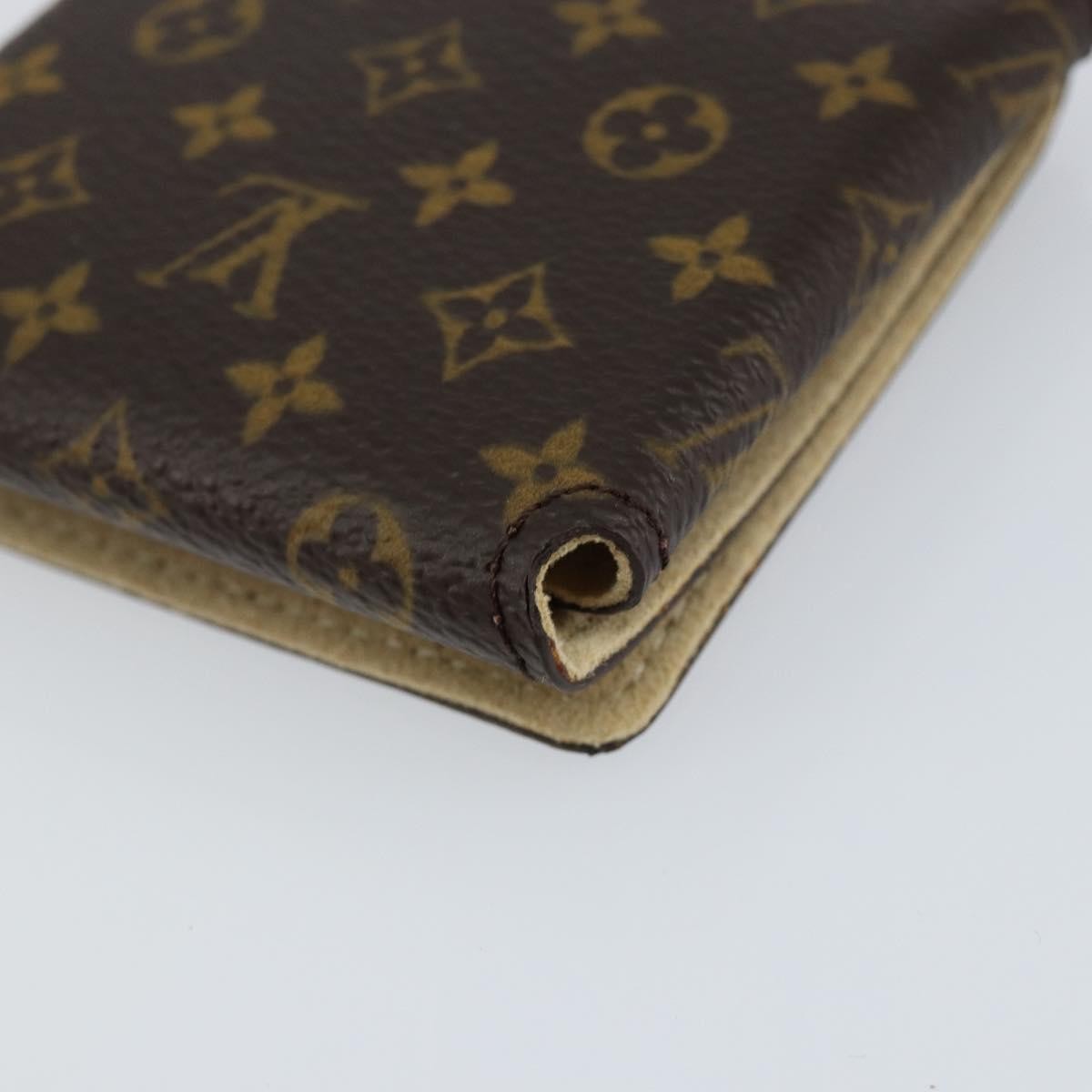 Louis Vuitton Case Jewelry Box Canvas Brown Canvas Wallets Accessory
