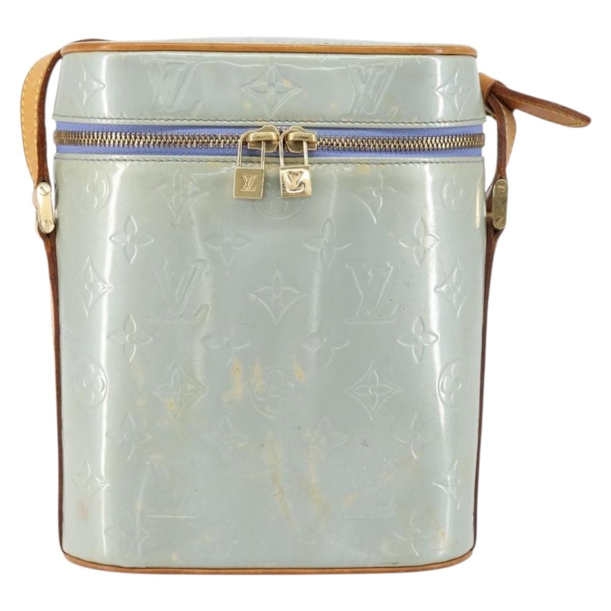 Louis Vuitton Sullivan Handbag Monogram Vernis Gray Patent_Leather Shoulder Bag