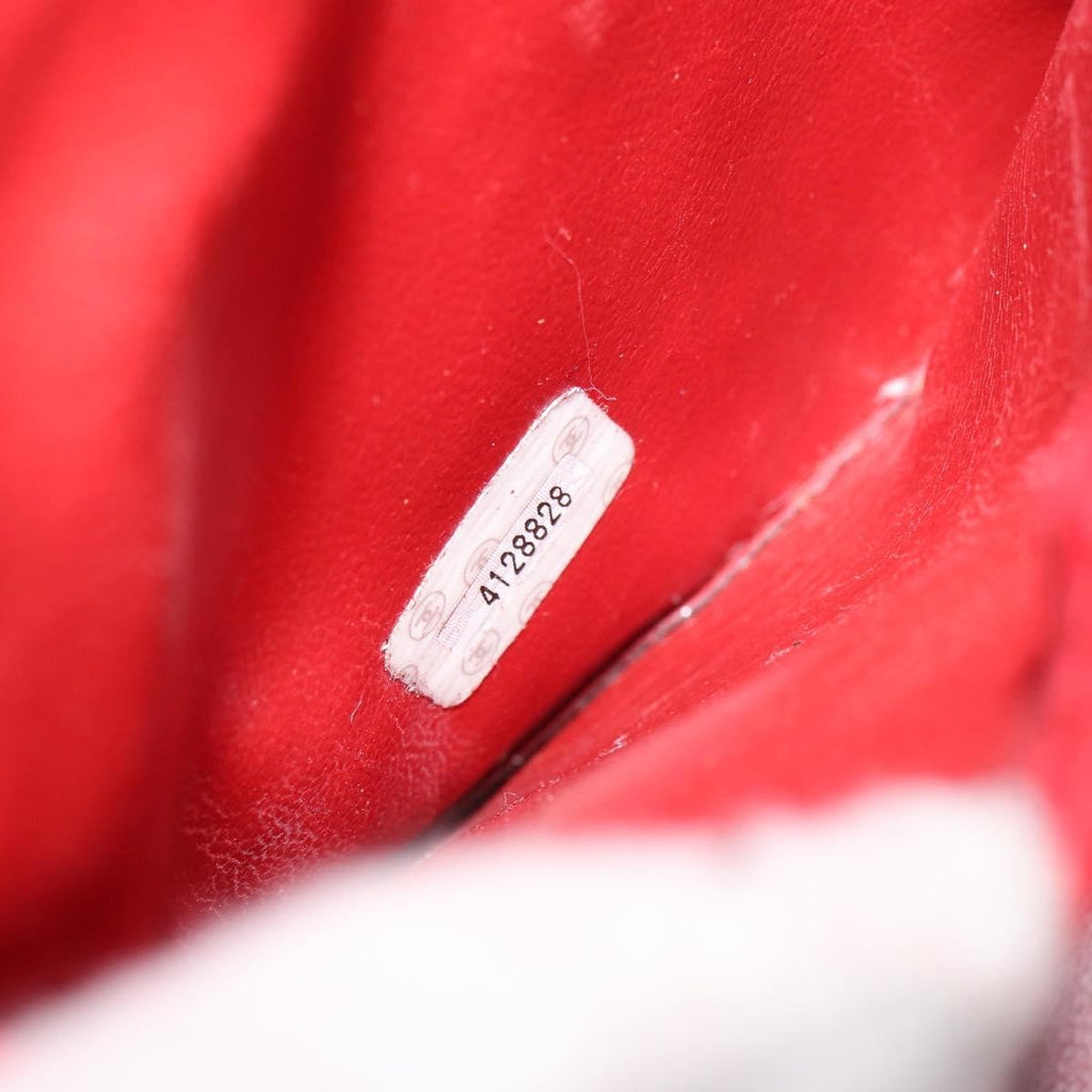 Chanel Vintage Vanity Case Patent Red Patent_Leather Handbag