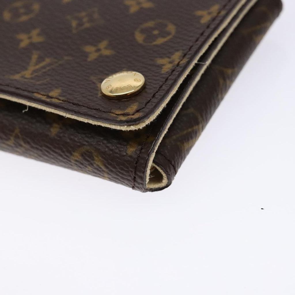 Louis Vuitton Case Jewelry Box Canvas Brown Canvas Wallets Accessory