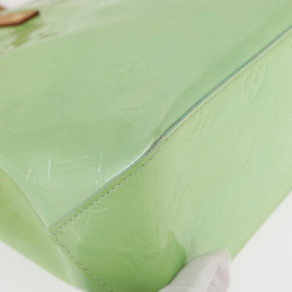 Louis Vuitton Reade Handbag Monogram Vernis Green Patent_Leather Tote Bag