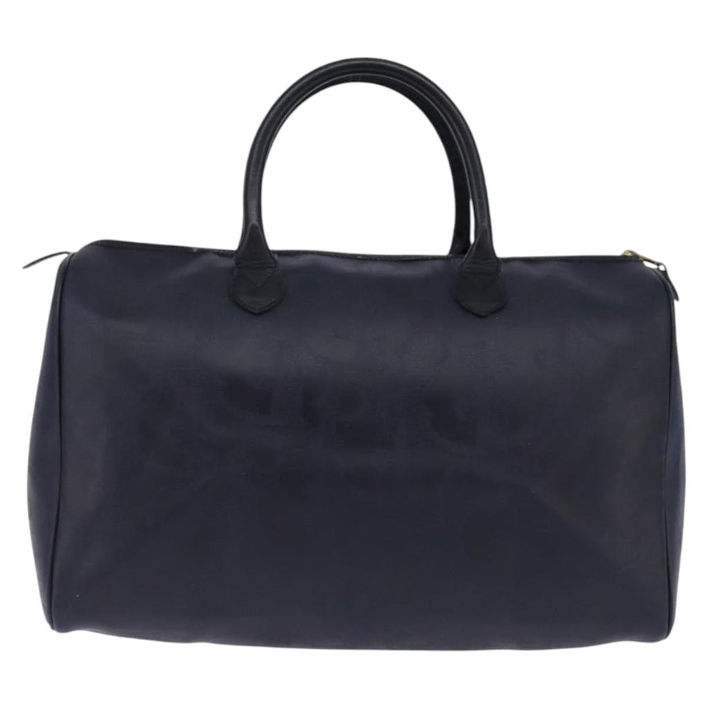Christian Dior Lady Dior Boston Bag Canvas Navy Canvas Travel Bag Bag (Pre-Owned)