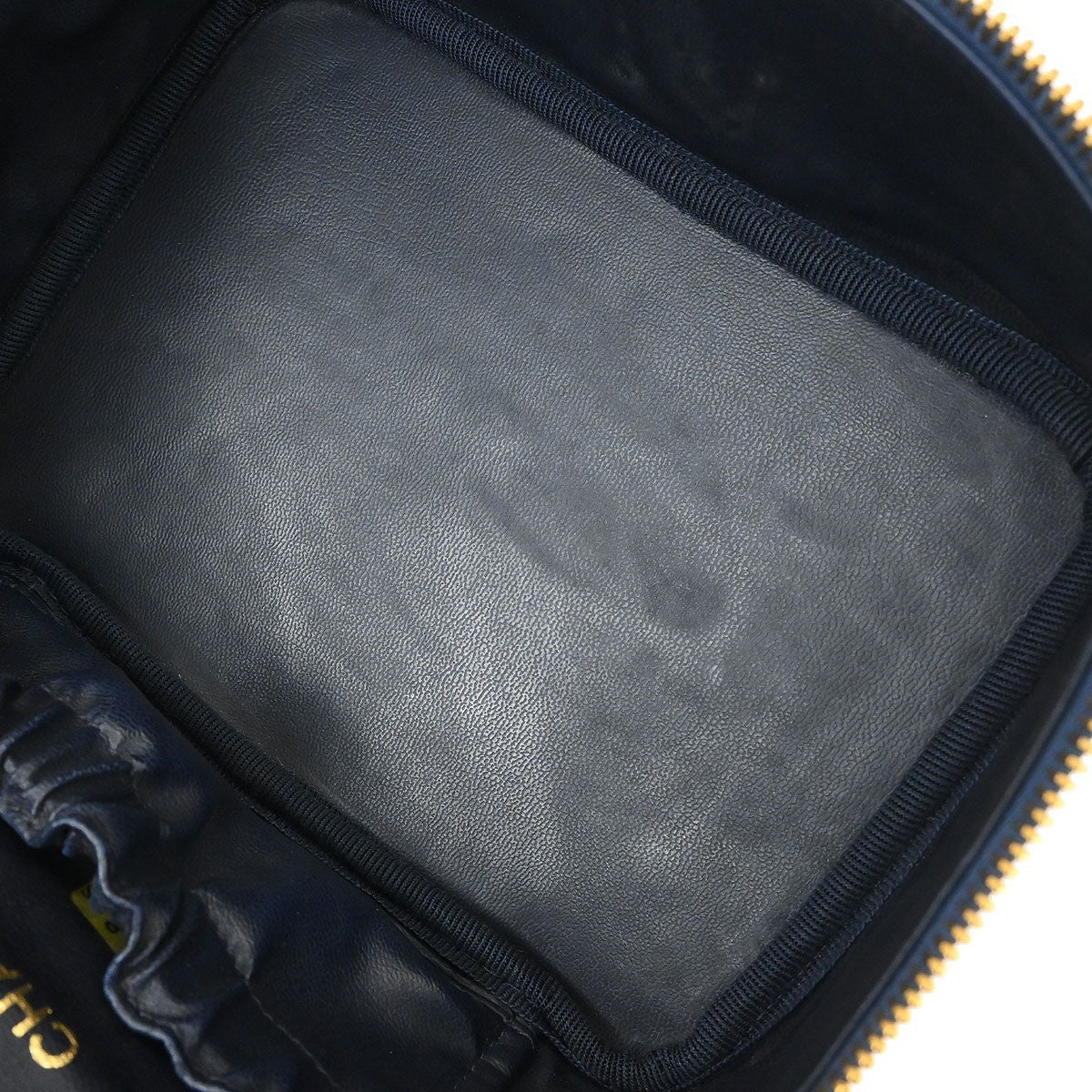Chanel Vintage Timeless Cosmetic Case Denim Blue Denim_Jeans Handbag