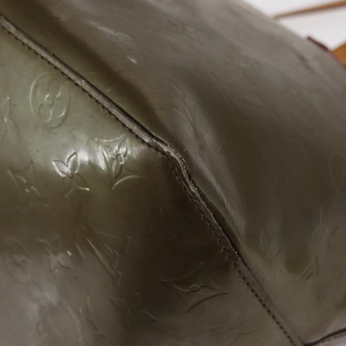Louis Vuitton Bellevue Handbag Monogram Vernis Brown Patent_Leather Tote Bag