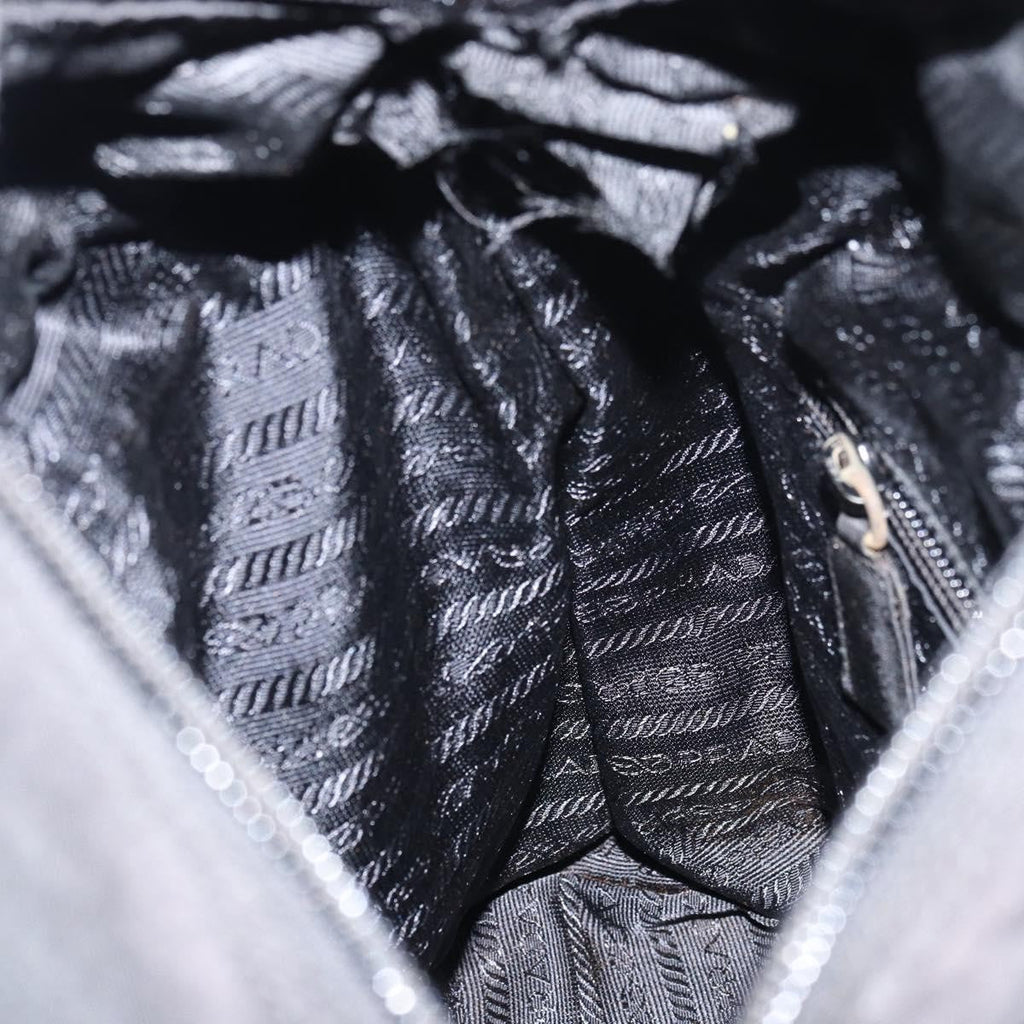 Prada Vintage Zip Tote Tessuto Black Nylon Tote Bag Bag