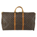 Louis Vuitton Keepall Bandouliere Bag Monogram Canvas Brown Canvas Travel Bag