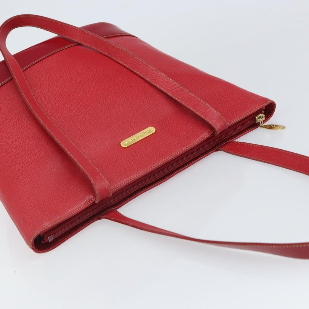Burberry Vintage Tote Bag Leather Red Leather Tote Bag