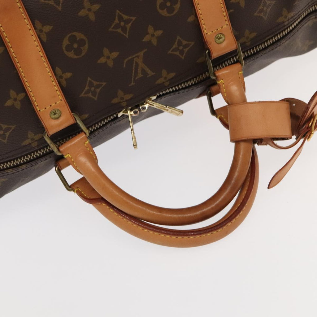 Louis Vuitton Keepall Bag Monogram Canvas Brown Canvas Travel Bag