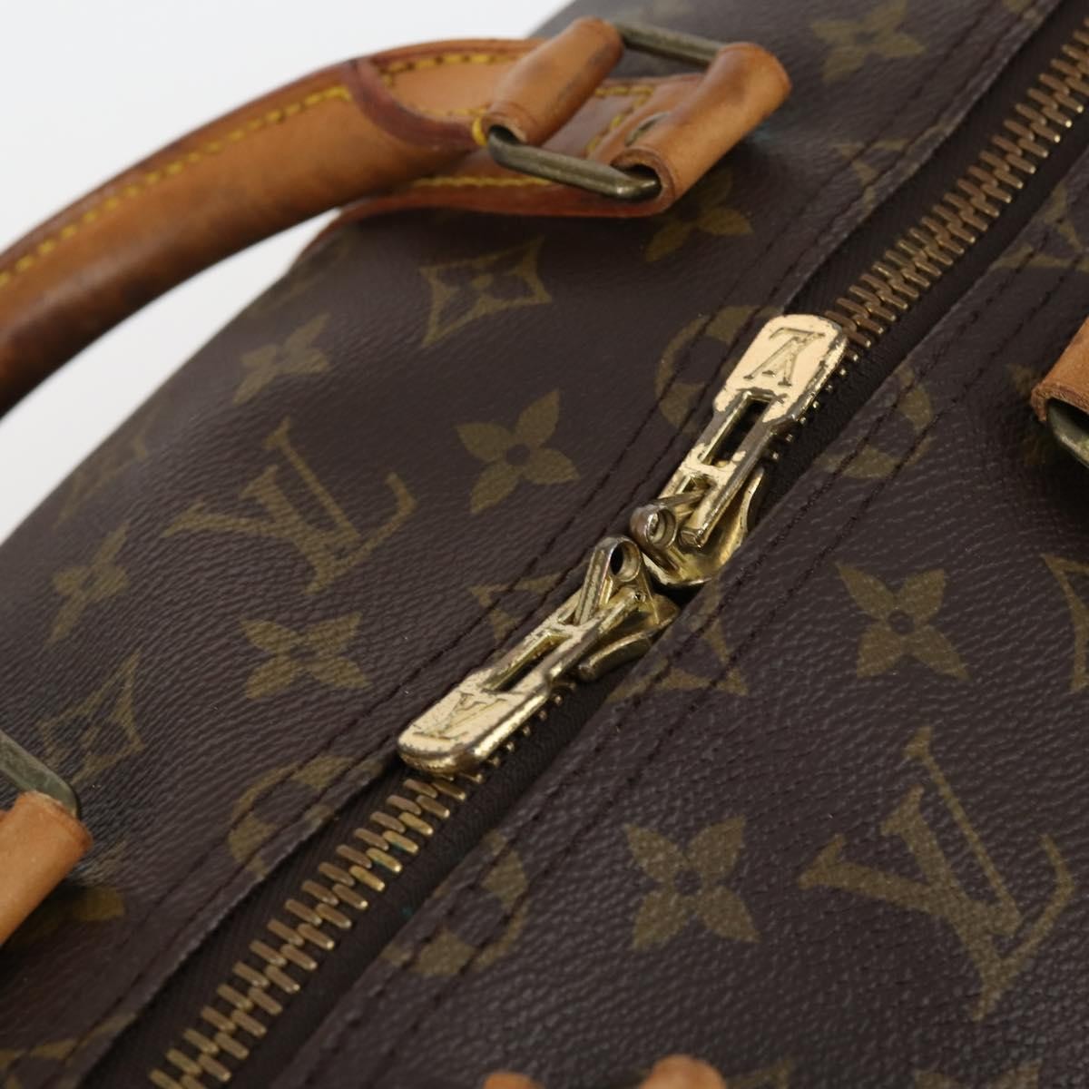 Louis Vuitton Keepall Bag Monogram Canvas Brown Canvas Travel Bag