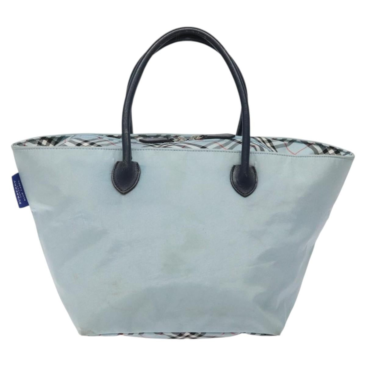 Burberry Nova Check Blue Label Nylon Blue Nylon Handbag