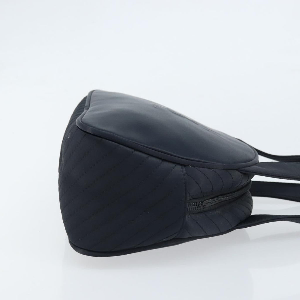 Saint Laurent Vintage Handbag Nylon Black Nylon Handbag (Pre-Owned)