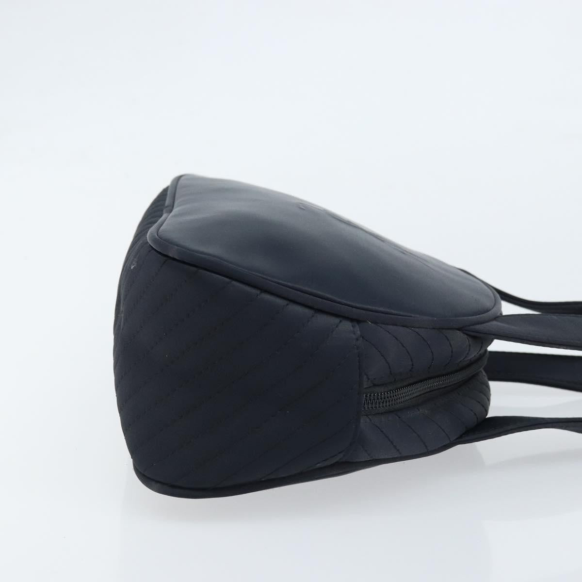 Saint Laurent Vintage Handbag Nylon Black Nylon Handbag (Pre-Owned)