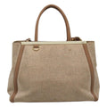 Fendi 2Jours Bag Canvas Beige Canvas Tote Bag Bag