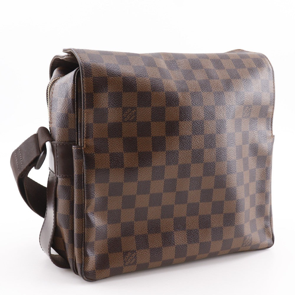 Louis Vuitton Naviglio Handbag Damier Brown Canvas Shoulder Bag