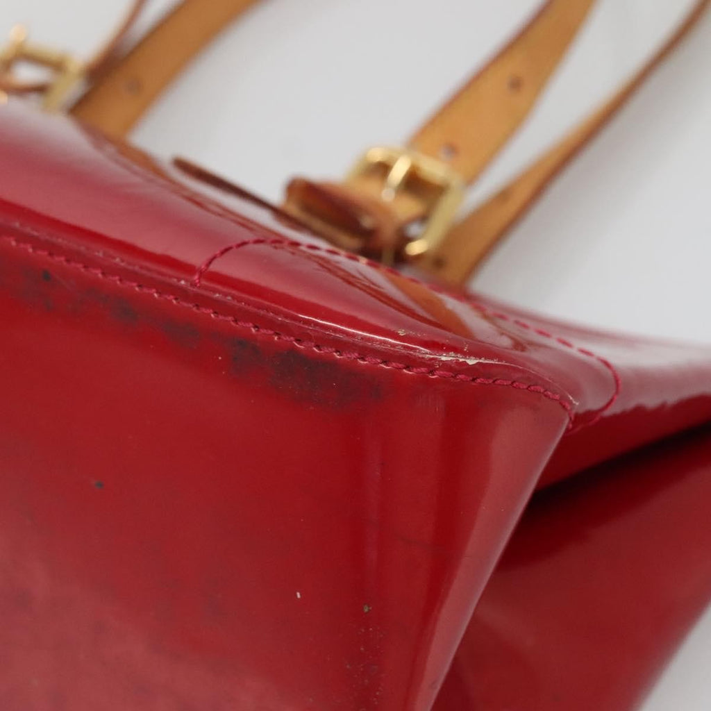 Louis Vuitton Rosewood Avenue Handbag Monogram Vernis Red Patent_Leather Handbag