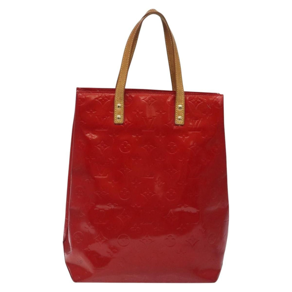 Louis Vuitton Reade Handbag Monogram Vernis Red Patent_Leather Handbag