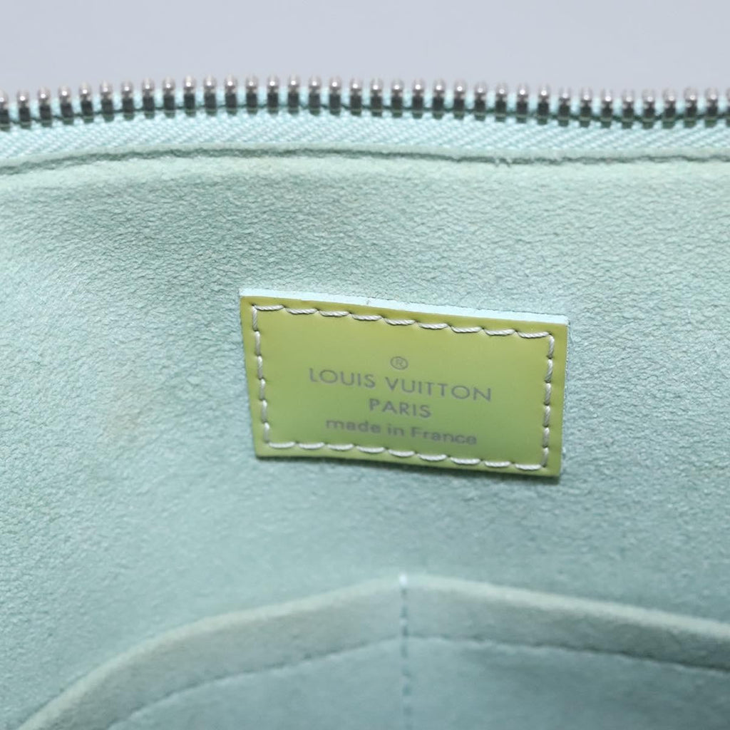 Louis Vuitton Alma Handbag Electric Epi Leather Green Patent_Leather Handbag