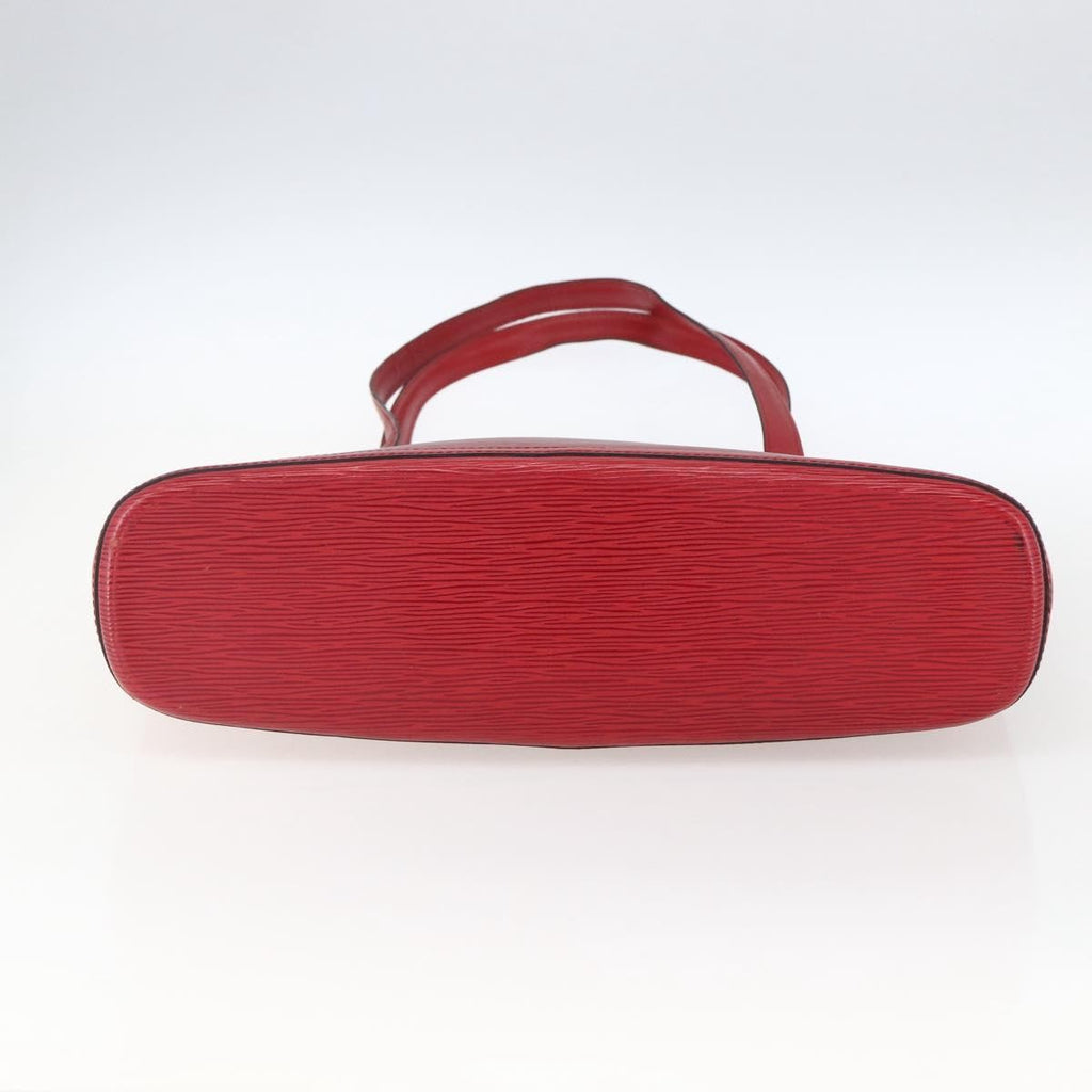 Louis Vuitton Lussac Handbag Epi Leather Red Leather Shoulder Bag