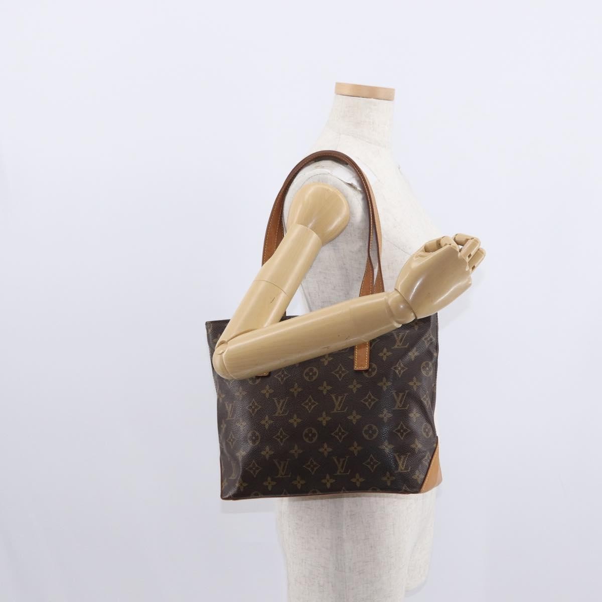 Louis Vuitton Cabas Mezzo Monogram Canvas Brown Canvas Tote Bag