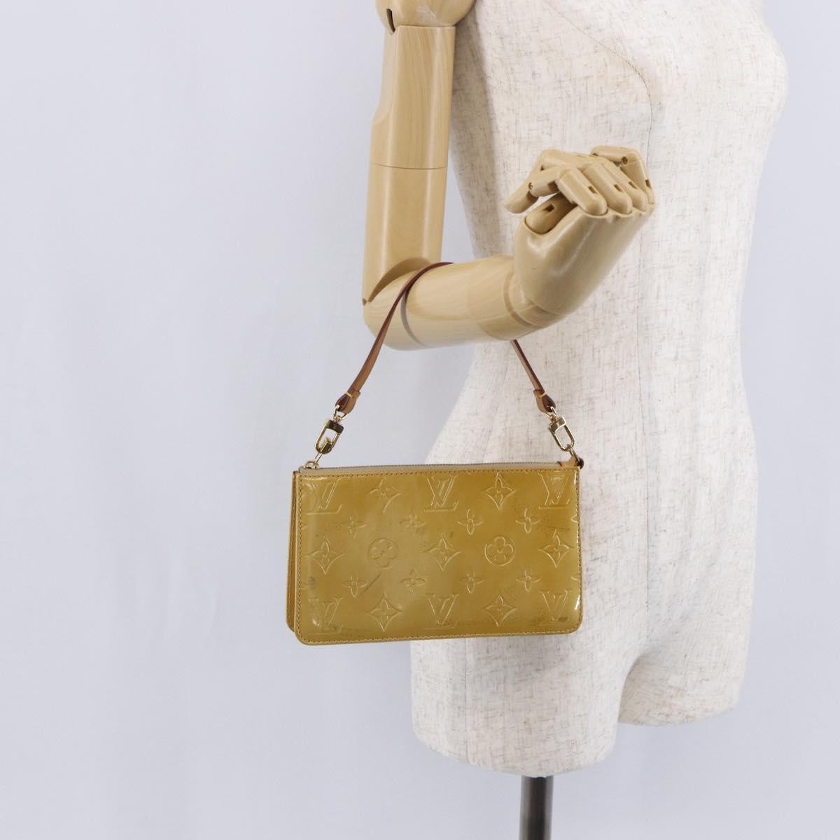 Louis Vuitton Lexington Pochette Monogram Vernis Beige Patent_Leather Clutche & Pouche Bag