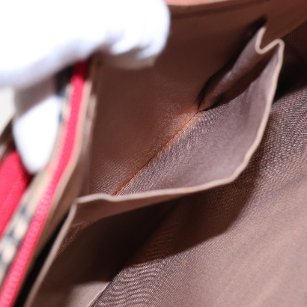 Burberry Nova Check Tote Canvas And Leather Beige Canvas Tote Bag