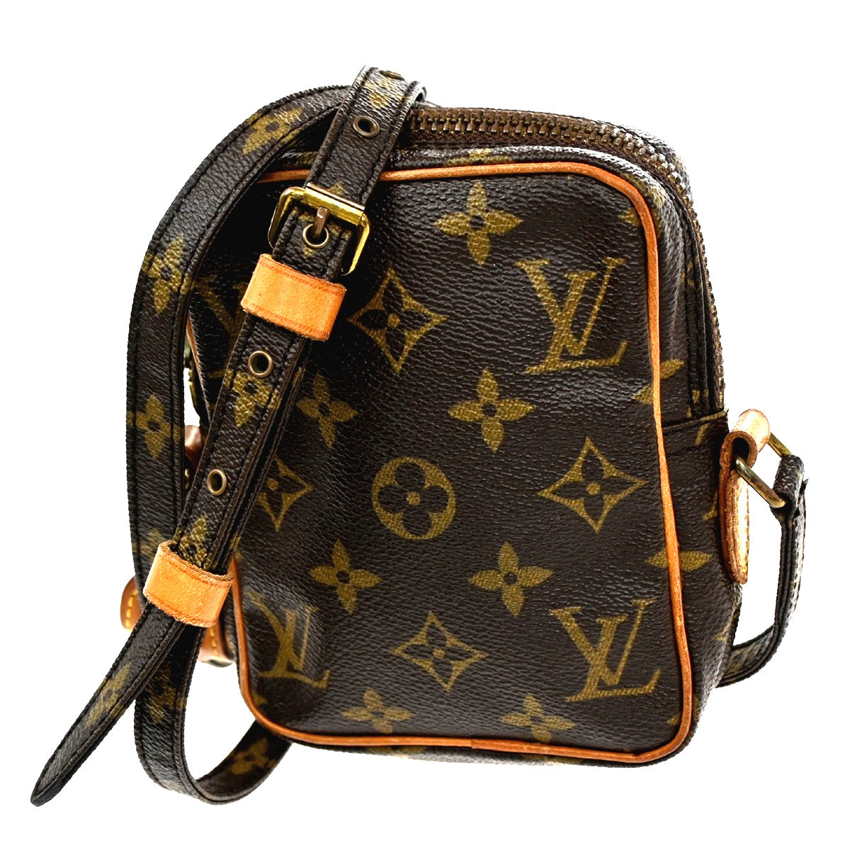Louis Vuitton Danube Handbag Monogram Canvas Brown Canvas Clutche & Pouche Bag