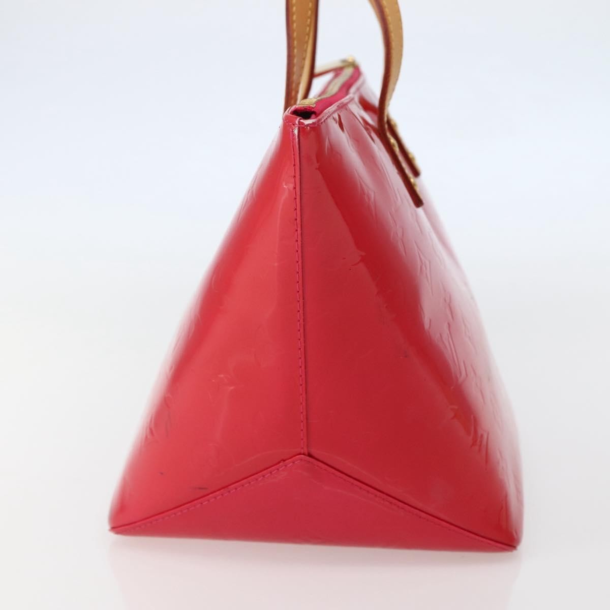 Louis Vuitton Bellevue Handbag Monogram Vernis Pink Patent_Leather Tote Bag