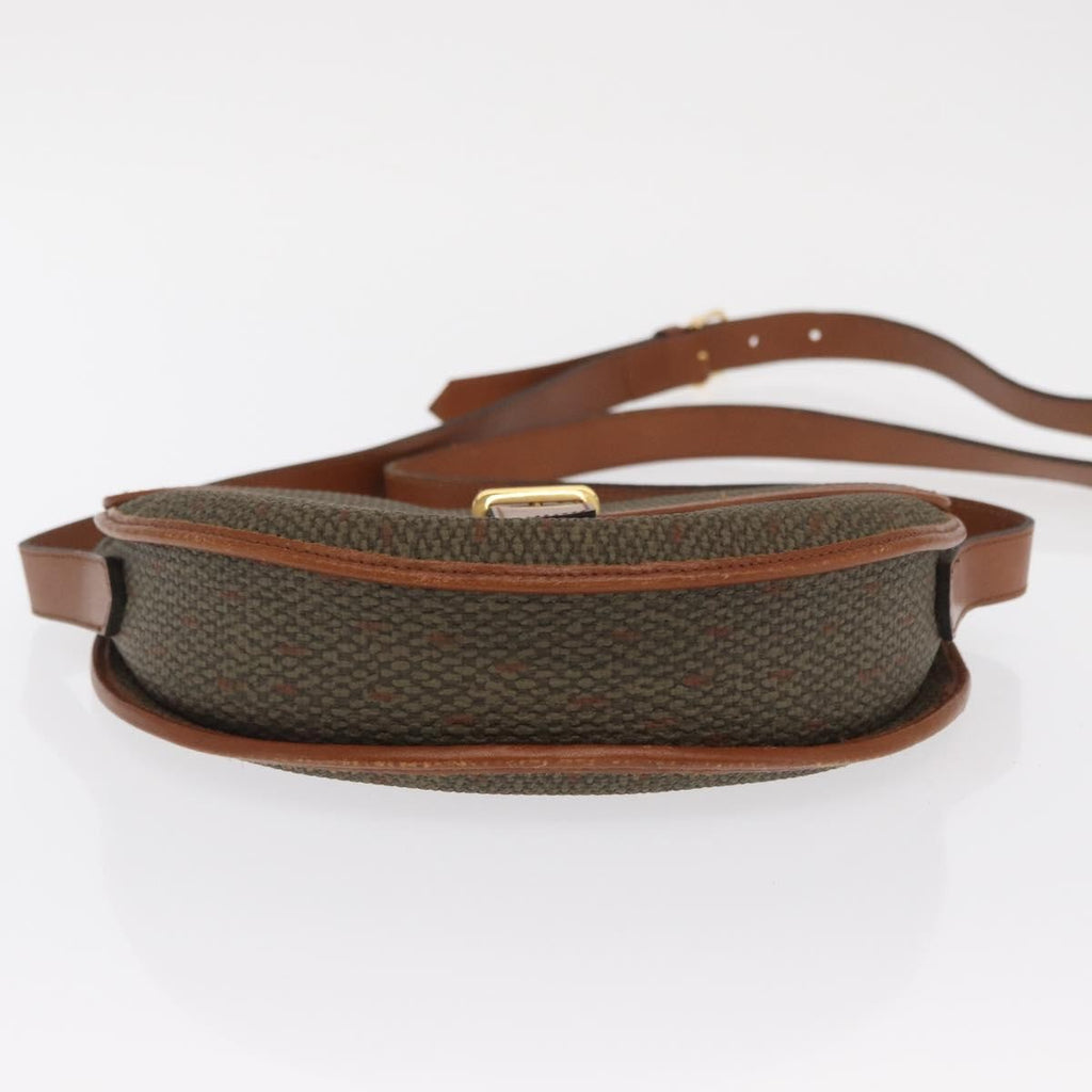 Saint Laurent Vintage Shoulder Bag Canvas Khaki Canvas Shoulder Bag Bag (Pre-Owned)