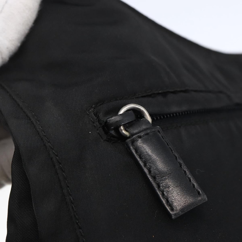 Prada Zip Messenger Quilted Tessuto Black Nylon Shoulder Bag Bag
